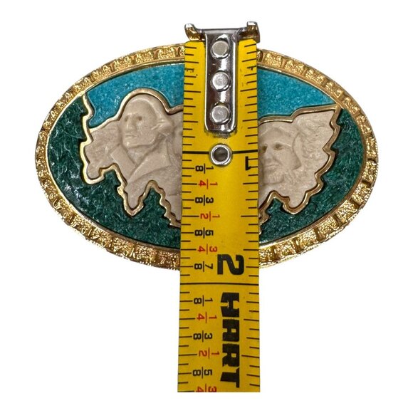 Black Hills Gold Mount Rushmore Oval Trinket Jewelry Box RARE Inlaid Gemstones - Picture 7 of 13